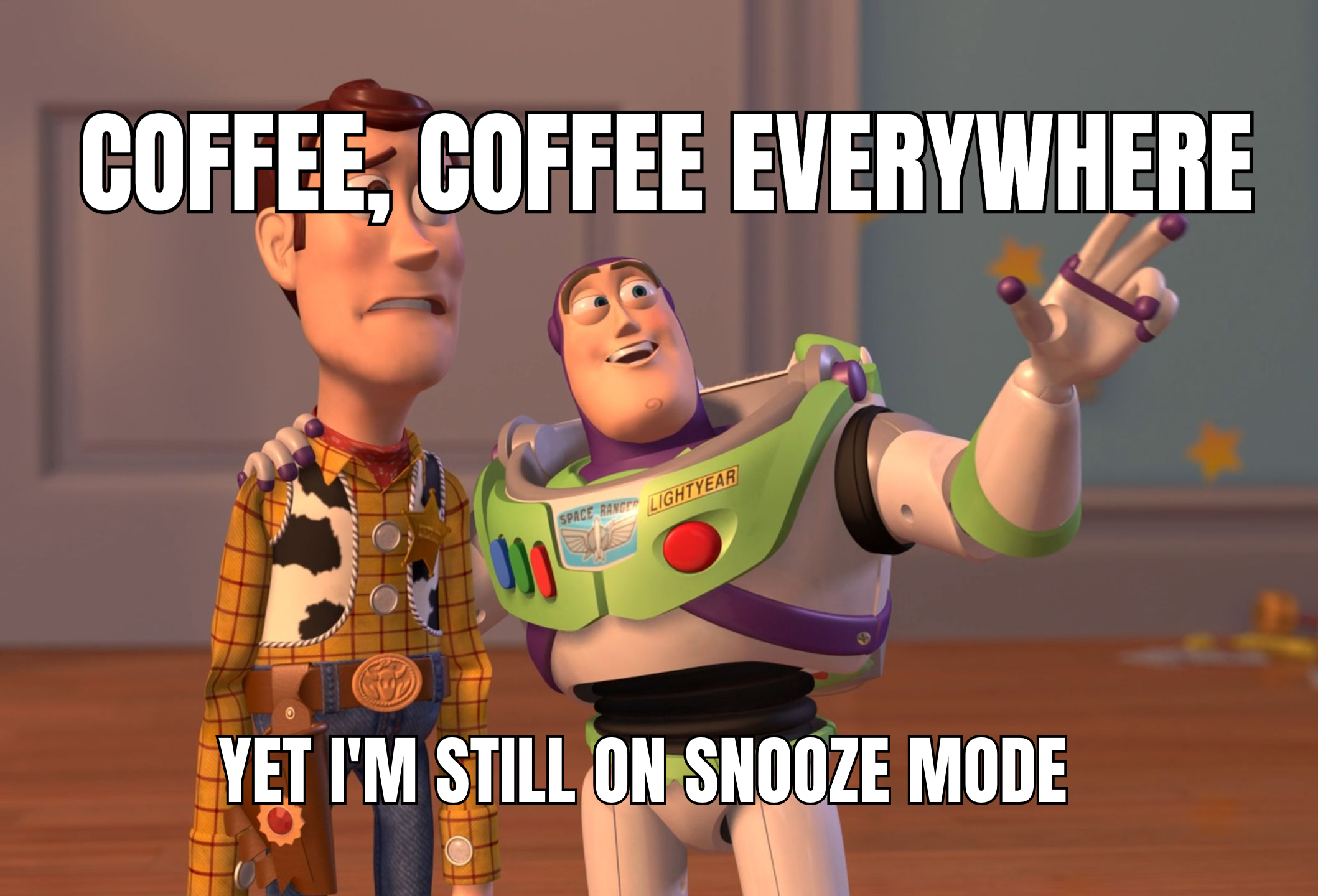 Coffee, coffee everywhere